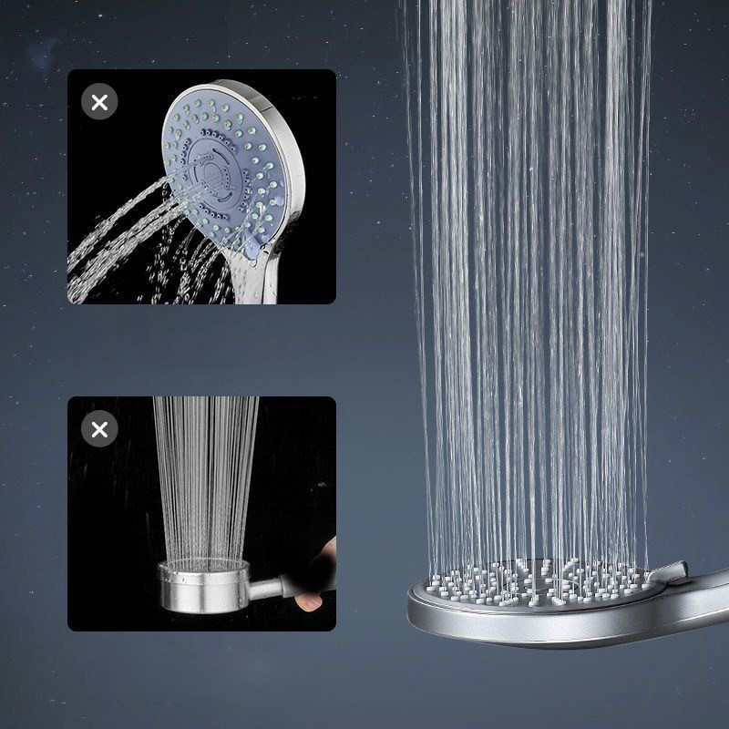ブラックの5モードシャワーヘッド。水量調整可能で、高水圧、節 - High Pressure Shower Head Handheld のレビューと価格