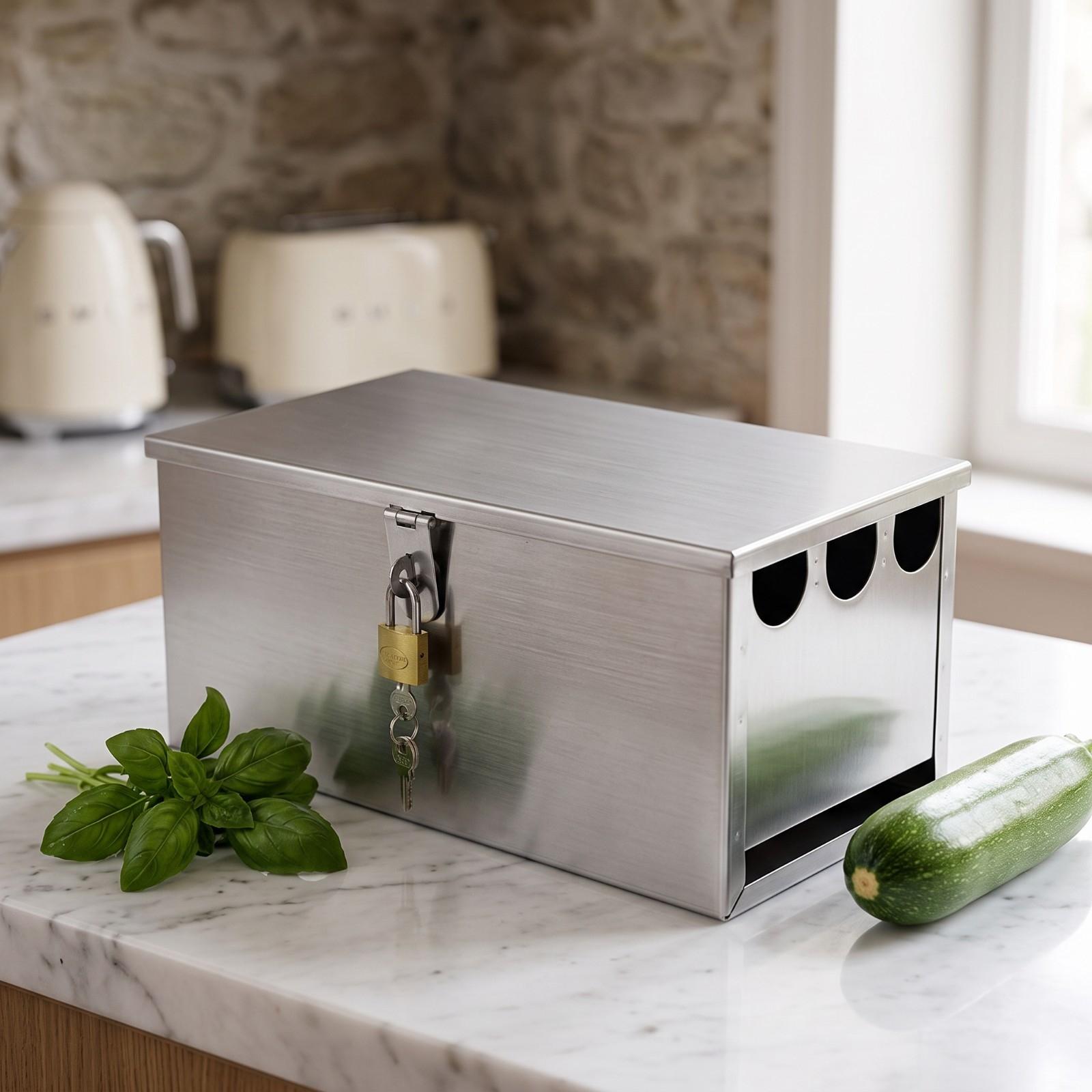 木製キッチンナイフブロックホルダー、ステンレス製カトラリーケ - Storage & Organization のレビューと価格
