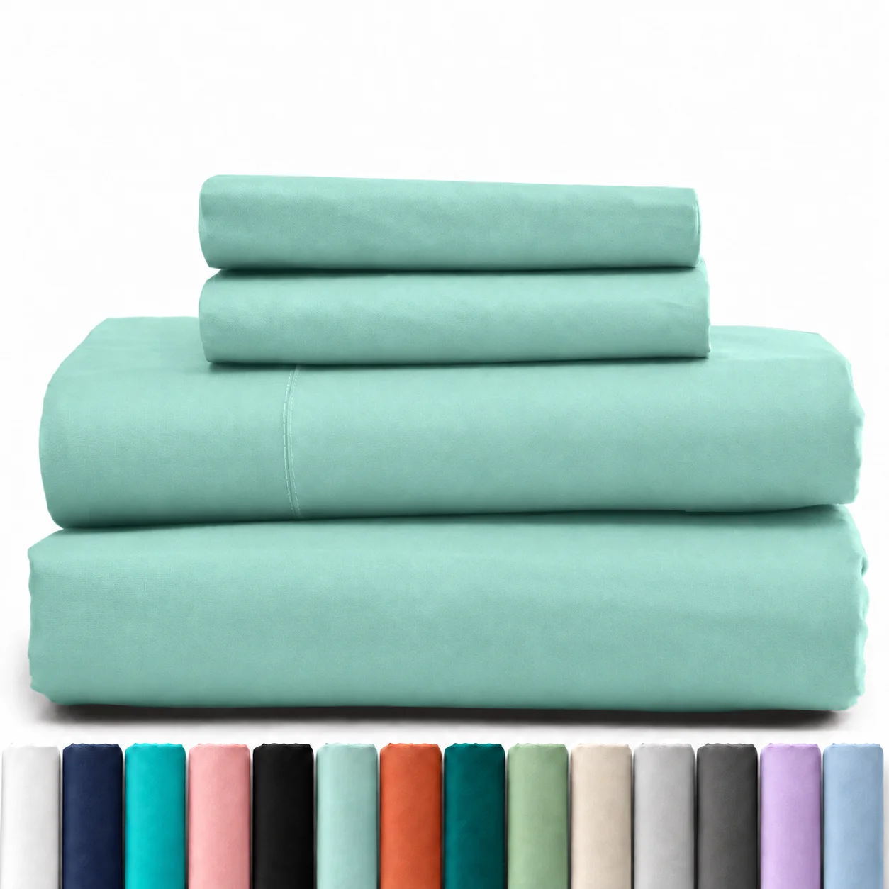 シーツセット、通気性と冷却性に優れたシーツ、ホテル仕様の高級 - Fitted Bed Sheets Deep Pocket のレビューと価格
