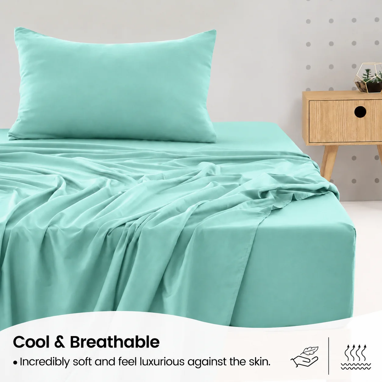 シーツセット、通気性と冷却性に優れたシーツ、ホテル仕様の高級 - Fitted Bed Sheets Deep Pocket のレビューと価格