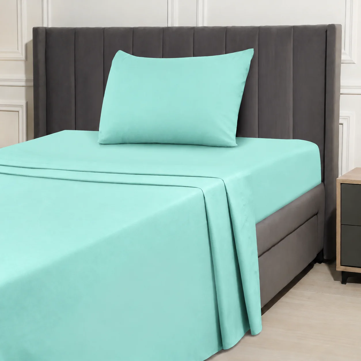 シーツセット、通気性と冷却性に優れたシーツ、ホテル仕様の高級 - Fitted Bed Sheets Deep Pocket のレビューと価格