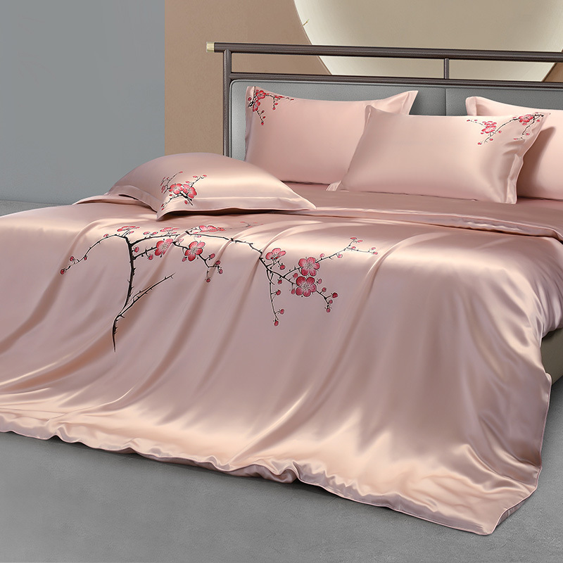 ミュベリーシルクの花の寝具セット,柔らかな掛け布団カバー,枕 - Aesthetic Floral Duvet Cover のレビューと価格