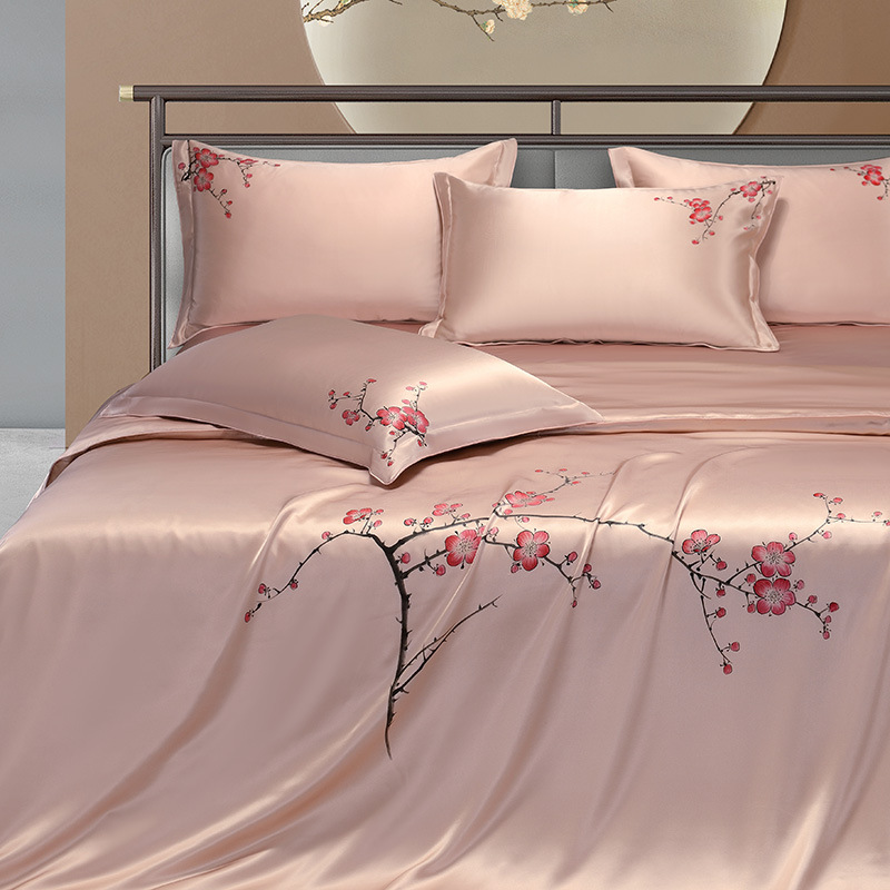 ミュベリーシルクの花の寝具セット,柔らかな掛け布団カバー,枕 - Aesthetic Floral Duvet Cover のレビューと価格